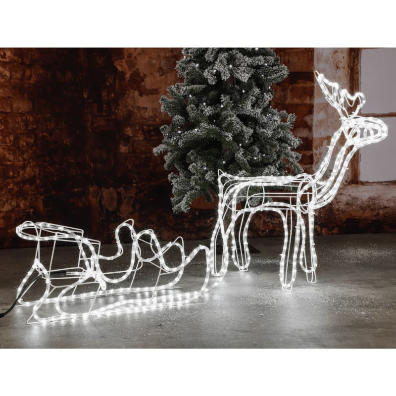 HI Weihnachtsbeleuchtung Rentier mit 432 LEDs