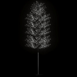 Weihnachtsbaum 2000 LEDs Kaltweißes Licht Kirschblüten 500 cm
