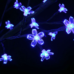 Weihnachtsbaum 2000 LEDs Blaues Licht Kirschblüten 500 cm