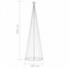 Weihnachtsbaum Kegelform 752 Bunte LEDs Deko 160x500 cm