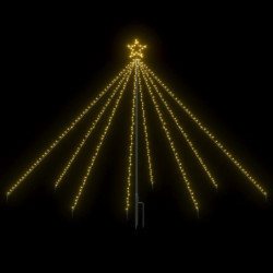 LED-Lichterkette Weihnachtsbaum Indoor Outdoor 400 LEDs 2,5 m