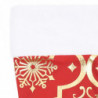 Luxus-Weihnachtsbaumdecke mit Socke Rot 122 cm Stoff