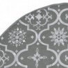 Luxus-Weihnachtsbaumdecke mit Socke Grau 122 cm Stoff