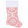 Luxus-Weihnachtsbaumdecke mit Socke Rosa 90 cm Stoff