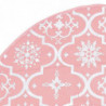 Luxus-Weihnachtsbaumdecke mit Socke Rosa 122 cm Stoff