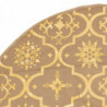 Luxus-Weihnachtsbaumdecke mit Socke Gelb 122 cm Stoff