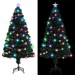 Künstlicher Weihnachtsbaum mit Ständer/LED 150 cm Fiberoptik