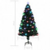Künstlicher Weihnachtsbaum mit Ständer/LED 150 cm Fiberoptik