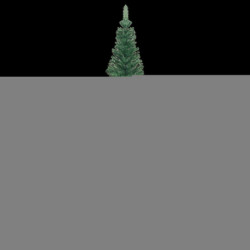 Künstlicher Weihnachtsbaum mit LEDs & Schmuck L 240 cm Grün