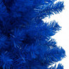 Künstlicher Weihnachtsbaum mit LEDs & Kugeln Blau 120 cm PVC