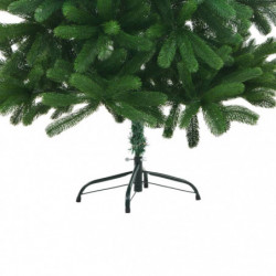 Künstlicher Weihnachtsbaum mit LEDs & Kugeln 150 cm Grün