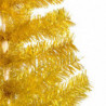 Künstlicher Weihnachtsbaum mit LEDs & Kugeln Golden 210cm PET