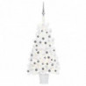 Künstlicher Weihnachtsbaum mit LEDs & Kugeln Weiß 90 cm