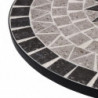 Mosaik-Bistrotisch Grau 61 cm Keramik