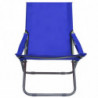 Klappbare Strandstühle 2 Stk. Stoff Blau