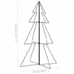 Weihnachtskegelbaum 160 LEDs Indoor Outdoor 78x120 cm