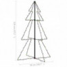 Weihnachtskegelbaum 160 LEDs Indoor Outdoor 78x120 cm