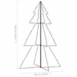 Weihnachtskegelbaum 200 LEDs Indoor Outdoor 98x150 cm