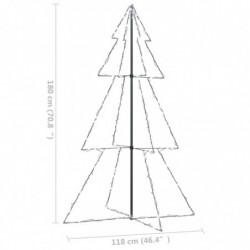 Weihnachtsbaum Kegelform 240 LEDs Indoor und Outdoor 118x180 cm