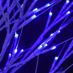 Weihnachtsbaum 120 LEDs 1,2 m Blau Weide Indoor Outdoor