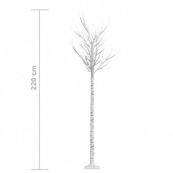 Weihnachtsbaum 200 LEDs 2,2 m Kaltweiß Weide Indoor Outdoor
