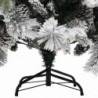 Weihnachtsbaum mit Zapfen Beschneit 195 cm PVC & PE