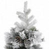 Weihnachtsbaum mit Zapfen Beschneit 225 cm PVC & PE