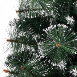 Künstlicher Weihnachtsbaum mit Ständer Grün und Weiß 60 cm PVC