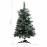 Künstlicher Weihnachtsbaum mit Ständer Grün und Weiß 60 cm PVC