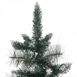 Künstlicher Weihnachtsbaum mit Ständer Grün und Weiß 90 cm PVC
