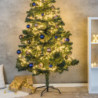 HI Weihnachtsbaum mit Metallständer Grün 180 cm