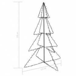 Weihnachtsbaum in Kegelform 240 LEDs Innen und Außen 115x150 cm