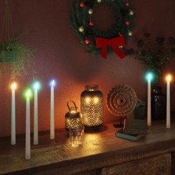 Flammenlose LED-Stabkerzen...