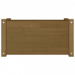Pflanzkübel Wouter 2 Stk. Honigbraun 60x31x31 cm Massivholz Kiefer