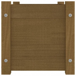 Pflanzkübel Wouter 2 Stk. Honigbraun 60x31x31 cm Massivholz Kiefer