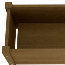 Pflanzkübel Wouter 2 Stk. Honigbraun 60x31x31 cm Massivholz Kiefer