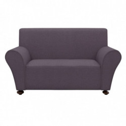 131083 Stretch Couch Slipcover Anthracite Polyester Jersey