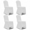 Stretch Stuhlbezug 4 Stück Weiß