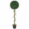 Künstliche Pflanze Lorbeerbaum mit Topf Grün 130 cm