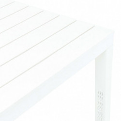 Gartentisch Weiß 78 x 78 x 72 cm Kunststoff
