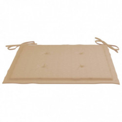 Gartenstuhl-Kissen 6 Stk. Beige 50x50x3 cm Stoff