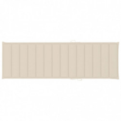 Sonnenliegen-Auflage Creme 200x60x3 cm Stoff