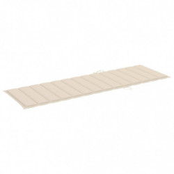 Sonnenliegen-Auflage Creme 200x60x3 cm Stoff