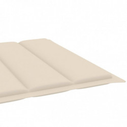 Sonnenliegen-Auflage Creme 200x60x3 cm Stoff