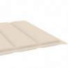 Sonnenliegen-Auflage Creme 200x60x3 cm Stoff