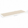 Sonnenliegen-Auflage Creme 200x60x3 cm Stoff