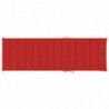 Sonnenliegen-Auflage Rot 200x60x3 cm Stoff