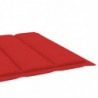 Sonnenliegen-Auflage Rot 200x60x3 cm Stoff