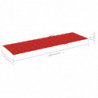 Sonnenliegen-Auflage Rot 200x60x3 cm Stoff