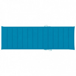 Sonnenliegen-Auflage Blau 200x70x3 cm Stoff